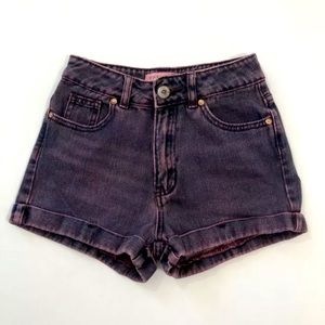 Women’s Bullhead Denim Co Purple Mom Short Dark Wash Regular Fit Size 00